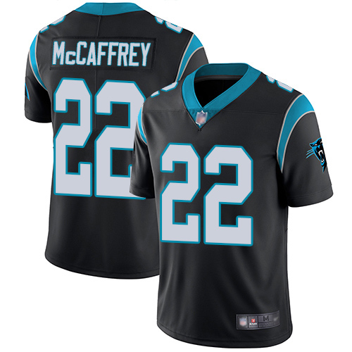 Carolina Panthers Limited Black Youth Christian McCaffrey Home Jersey NFL Football #22 Vapor Untouchable